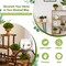 Artificial Mini Potted Plants 4 Pack Faux Decorative Plants Green Brown